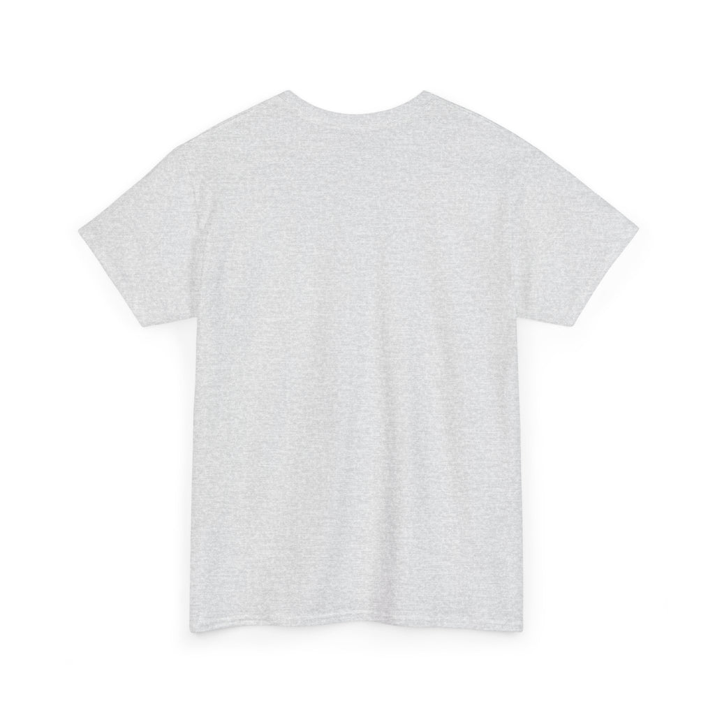 The back of a grey t-shirt. 